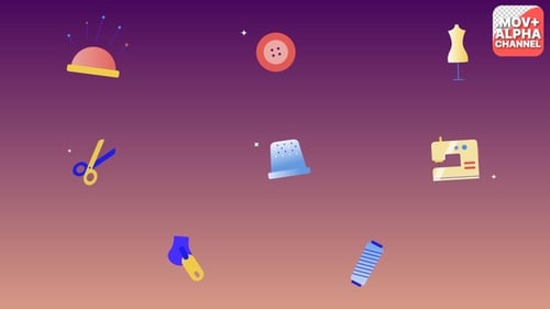 Sewing Studio Icons | Motion Graphics