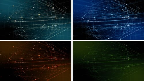 Futuristic Animated Network Lines and Dots Background