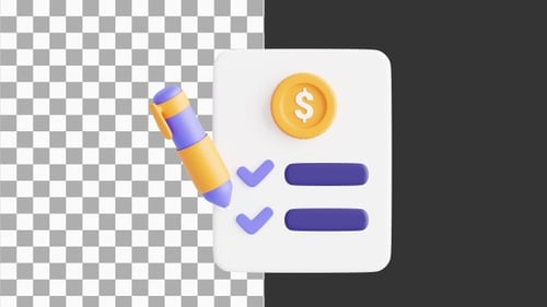 3D Animation of Financial Plan Strategies for Achieving Your Goals | Alpha Channel