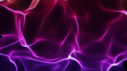 Dynamic Glowing Abstract Fluid Waves Background