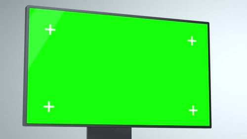 Desktop Screen Green Screen Mockup | 3D Animated Footage