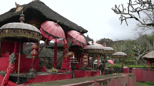 Indonesia. Bali. The Temple Of Pura Besakih. Friendly human spirits. Spiritual oriental monument.