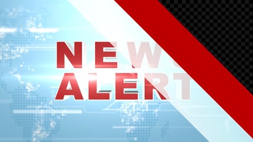 Futuristic 3D News Alert Broadcast Title