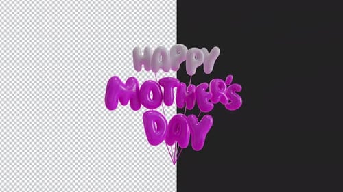 Globos Magenta Alpha para el Día de la Madre - 4K