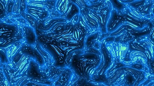 Glowing Abstract Blue Fluid Seamless Loop Background