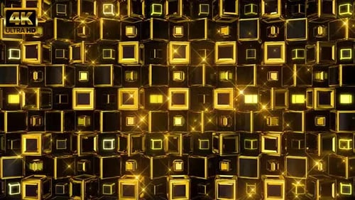 Cubes dorés 4K