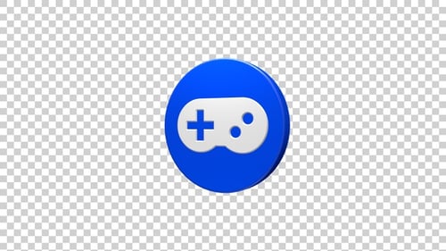 Gamepad Console Icon Rotating