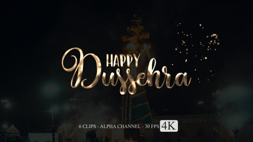 Texte d'animation Happy Dussehra