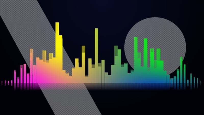 Dynamic Neon Audio Equalizer Bars, Backgrounds Motion Graphics ft ...