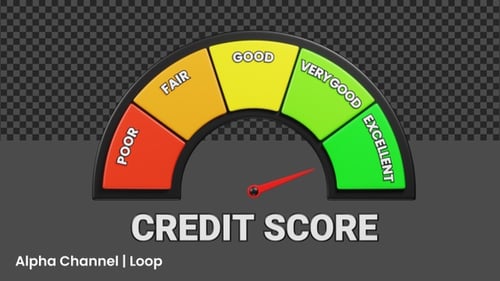 3D Credit Score Animation | Alpha Loop