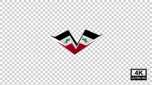Papierflugzeug der Flagge Syriens V3