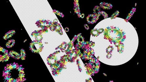 Abstract Easter Background Loop Alpha