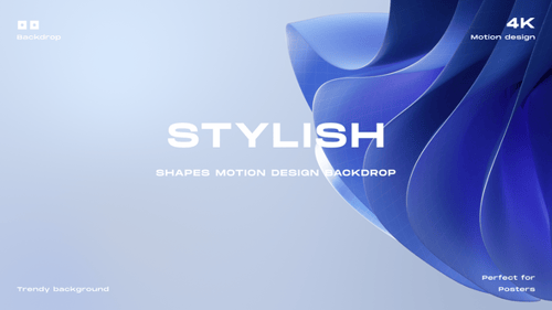 Flowing Abstract Cloth Shapes Looped Background