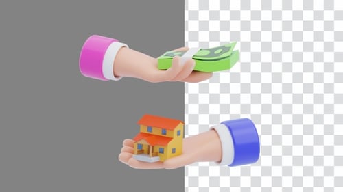 3D Animation of KPR Provides Home Purchase Financing Solutions | Alpha Channel