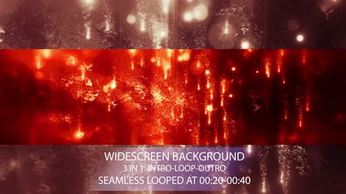 Dynamic Abstract Glowing Particles Falling Widescreen Background