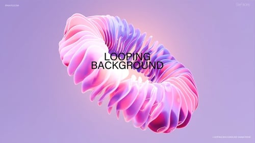 Loop de fundo de tecnologia futurista abstrata 3 D