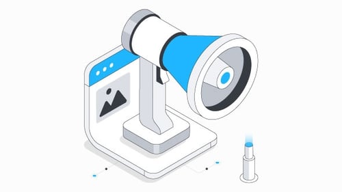 Digital Media Platform Isometric Animation Alpha Channel