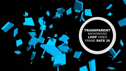 Kite Shape Background Loop Alpha