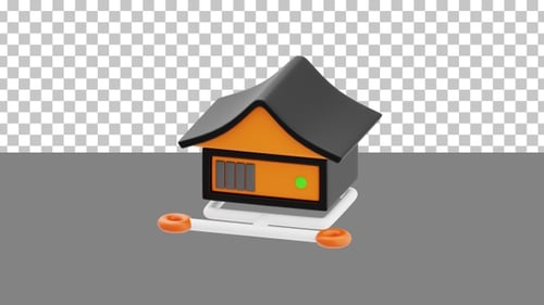 Animation 3D de l'entrepôt de données | Alpha Channel