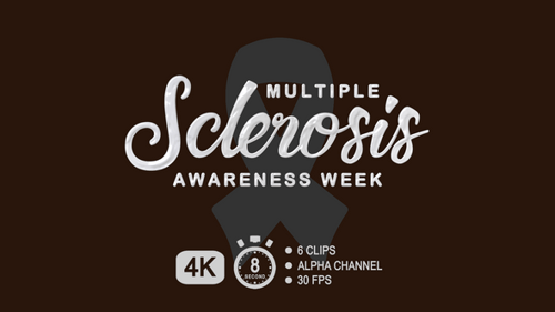 Multiple Sclerosis Awareness Week Text Animation