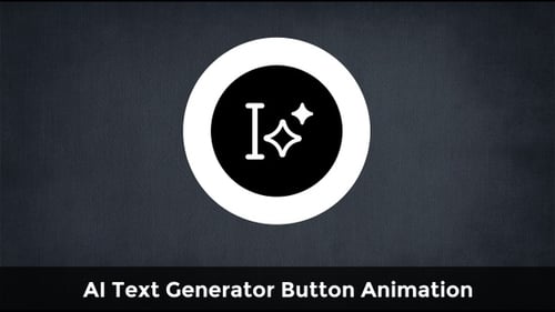 Animación de botones del generador de texto AI