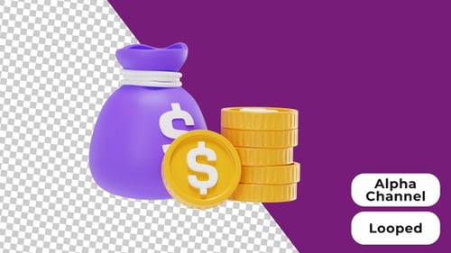 3D Animated Investment | Alpha Channel