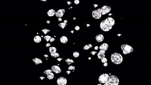 Wunderschöne glänzende, funkelnde Diamantsteine, die nahtlos fallen