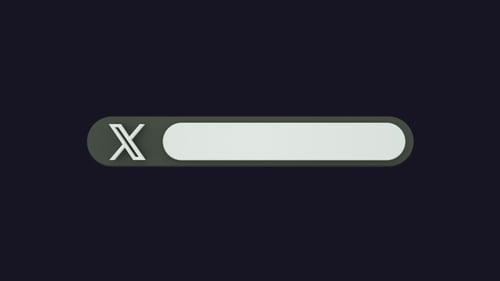 Rounded Lower Third Bar with X Logo Reveal Animation
