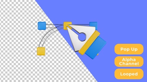 Animación Pop Up 3D de la herramienta Bezier | Diseño y desarrollo | Alpha Channel