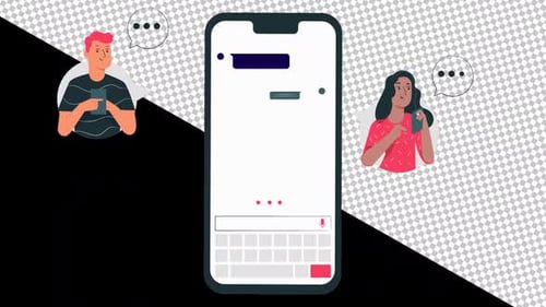 Chat Conversation Alpha Channel 1080p