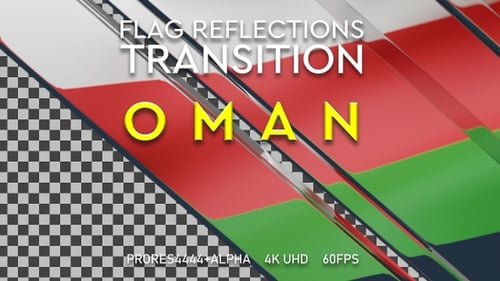 Flagge des Übergangs zu Oman | UHD | 60fps