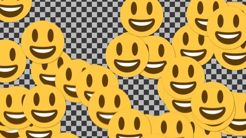 Flat Design Smiley Emoji Transition