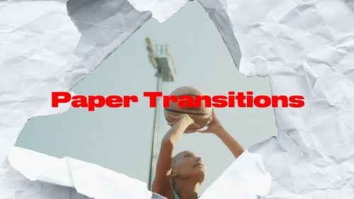 Crumpled Paper Transition Pack for Video Editing