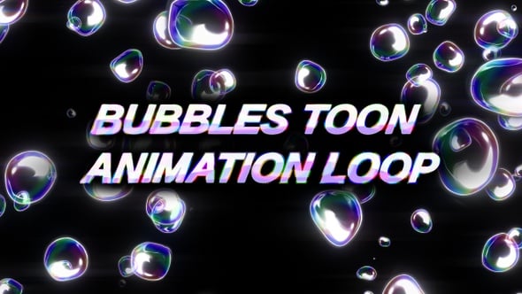 Bubbles Toon Animation Loop, Elements Motion Graphics ft. bubble ...