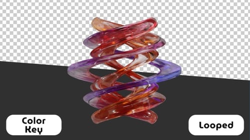 3D Animation of Abstract Element | Color Key