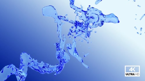 Blue Water Splash V5
