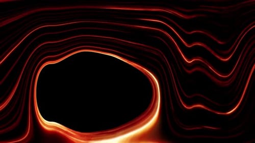 Red and Orange Fluid Glowing Lines Background