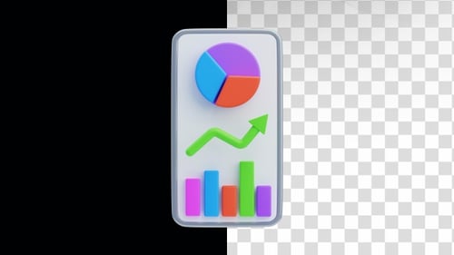 3D Animation of Mobile Report Analytics