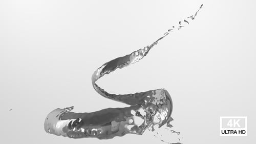 Dynamic Fluid Metallic Swirl Animation