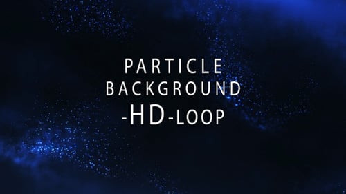 Abstract Blue Particle Wave Flow Background