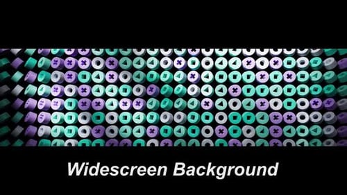 Green And Purple Geometric Pattern Presentation Widescreen Background