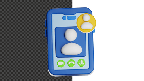 Videollamada de animación 3D