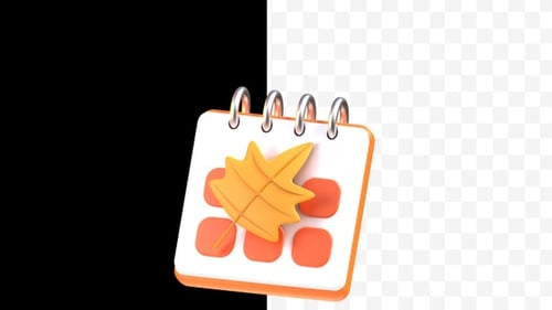 Autumn Calendar Animation 2K