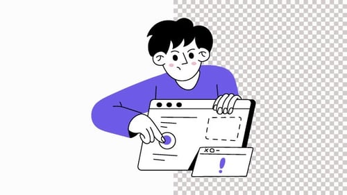 Web Error Animation Alpha Channel