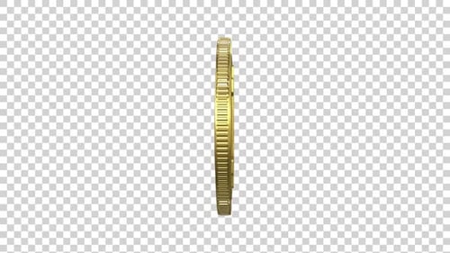 Golden Bitcoin Cryptocurrency Coin Alpha Loop