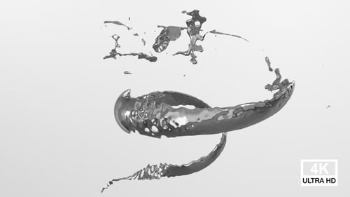 Twisted Liquid Metal Splash