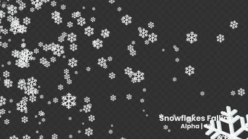Snowflakes Snow Falling Alpha