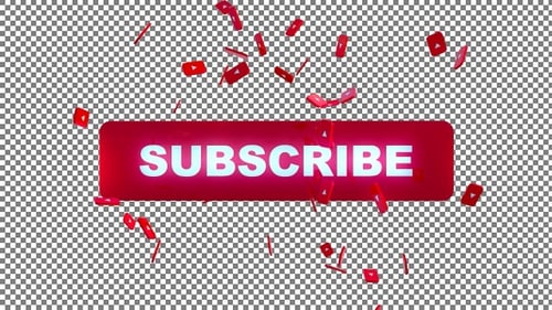 Animated Like Subscribe Bell Notification for Social Media