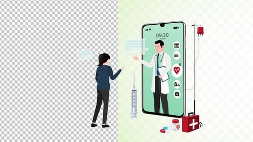 Animated Telehealth Doctor Consultation via Smartphone
