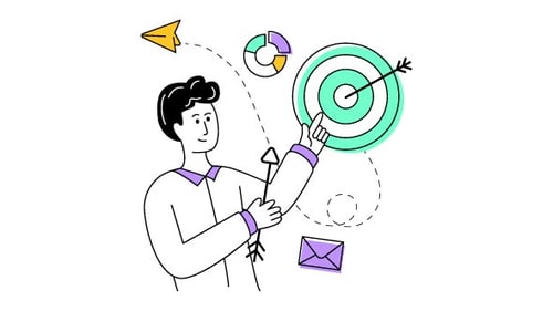 Business Goal Animation Alpha Channel